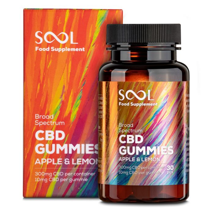 CBD Gummies Apple &amp; Lemon 300mg 30pcs